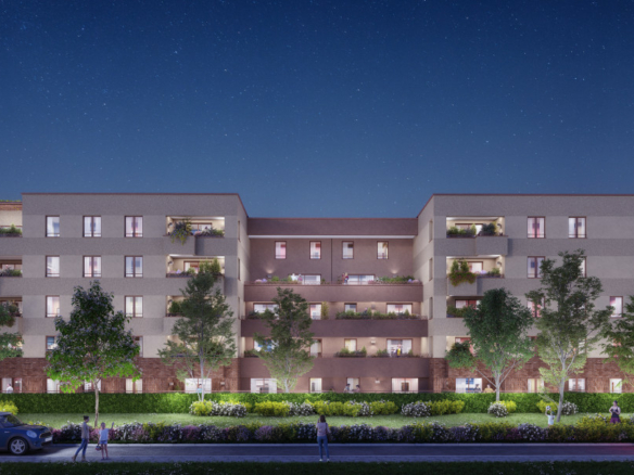 Appartement T3 neuf à vendre à Terville avec Terrasse , garage et parking – Résidence le 27