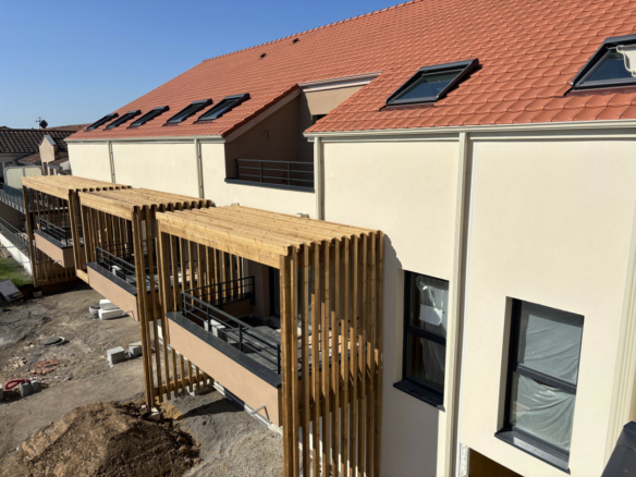 Appartement Neuf T4 (3 ch) de 96,89 m2 à vendre à Cattenom – Terrasse de 17,37 m2 exposée plein sud