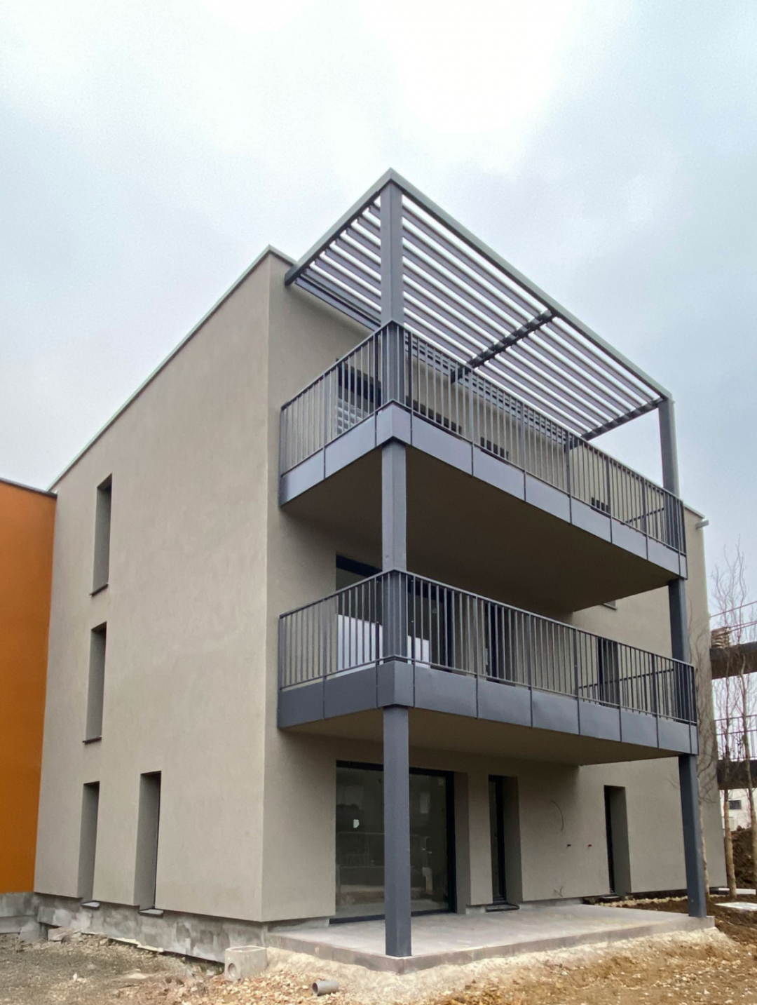 Appartement T4 (3 chambres) 88,22 m2 neuf à Basse-Ham Terrasse de 17,78 m2