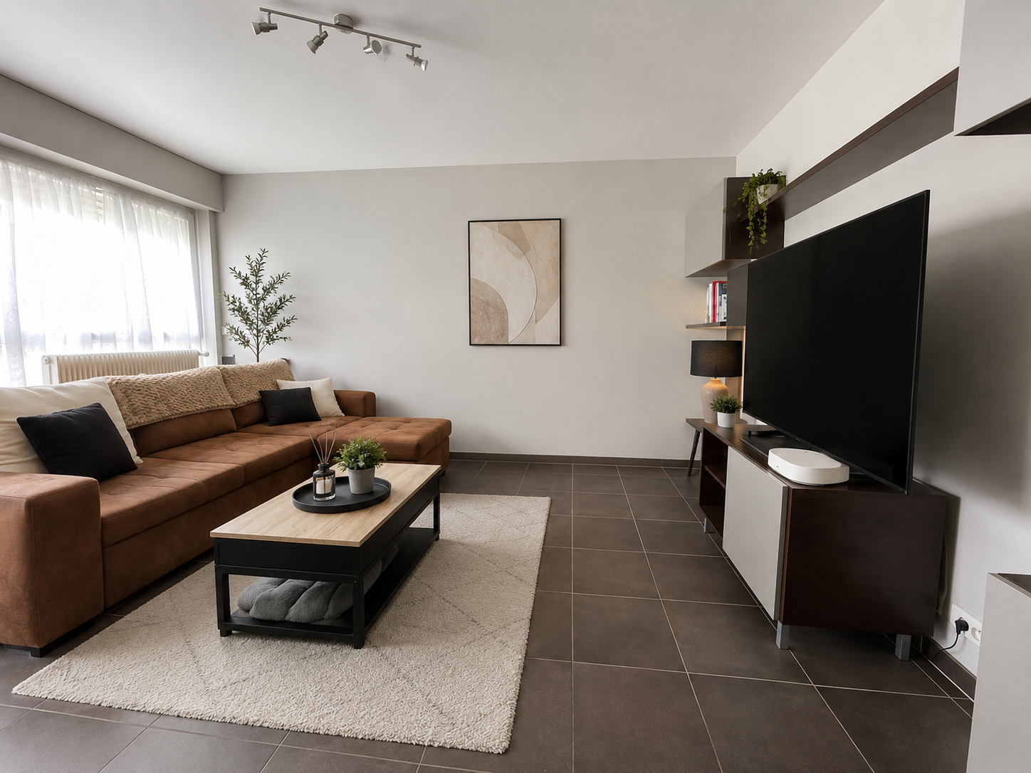 salon-séjour Appartement à louer Ban Saint Martin T2 42,10 m2 avec garage et 2 caves.
