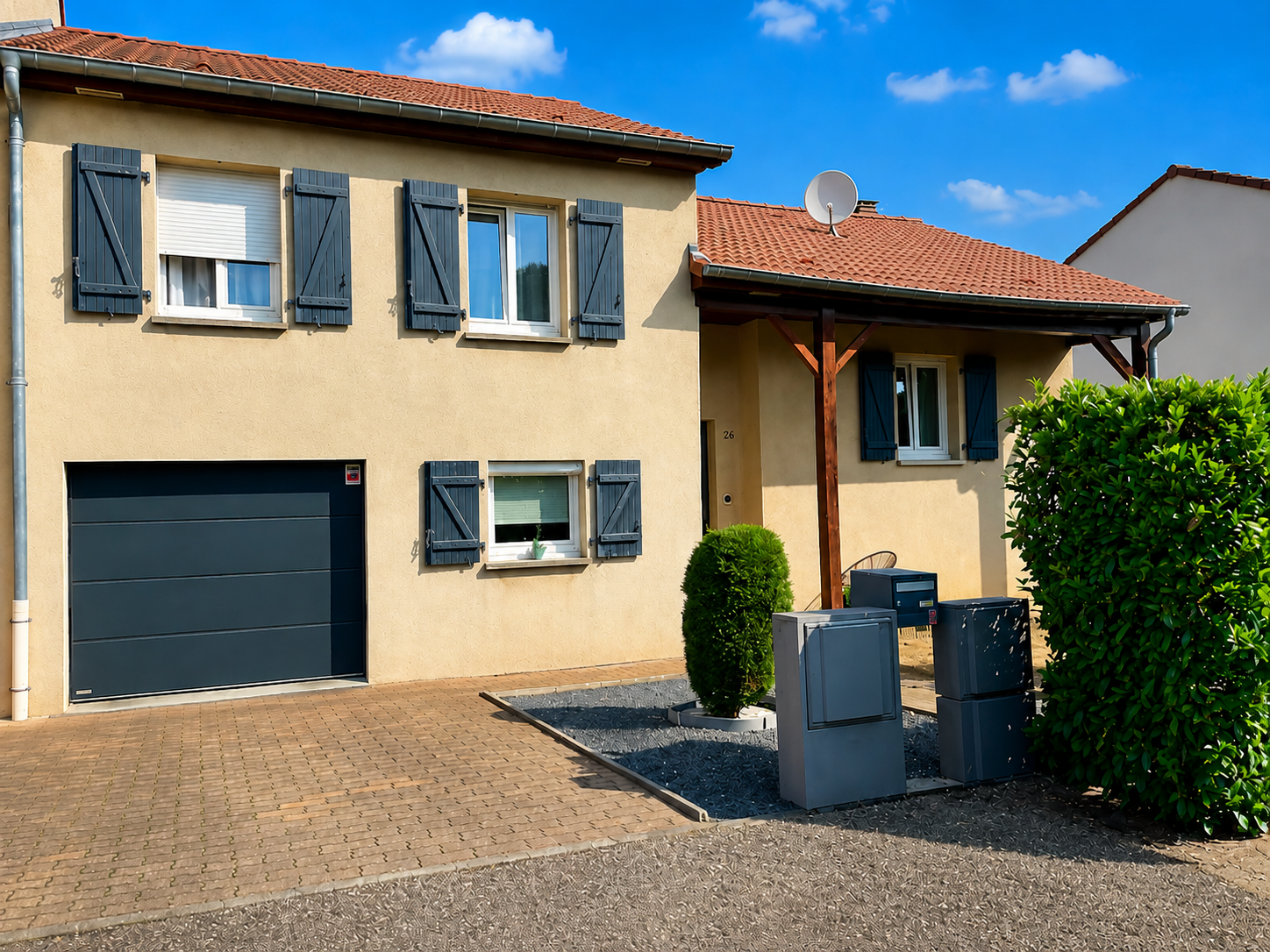 vue-avant EXCLUSIVITÉ SIXTY IMMO – Maison familiale 4 chambres avec terrasse, garage, caves et jardin à Woippy